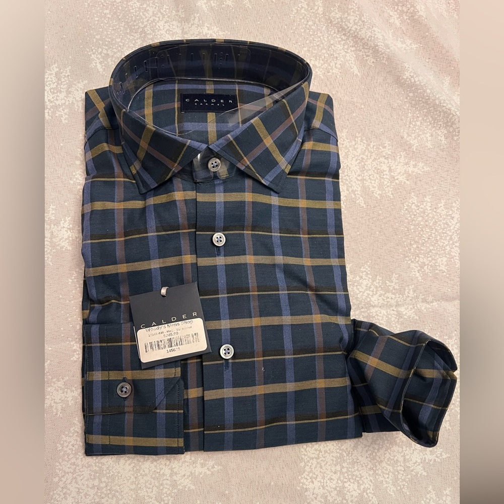 NWT Calder Carmel Spread Collar Dress Shirt